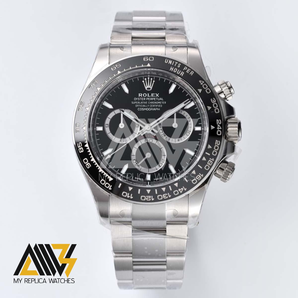 Daytona 2023 126500LN 904L Stainless Steel Case Clean Factory 1:1 Best Edition Black Dial On Stainless Steel Bracelet SH.4131
