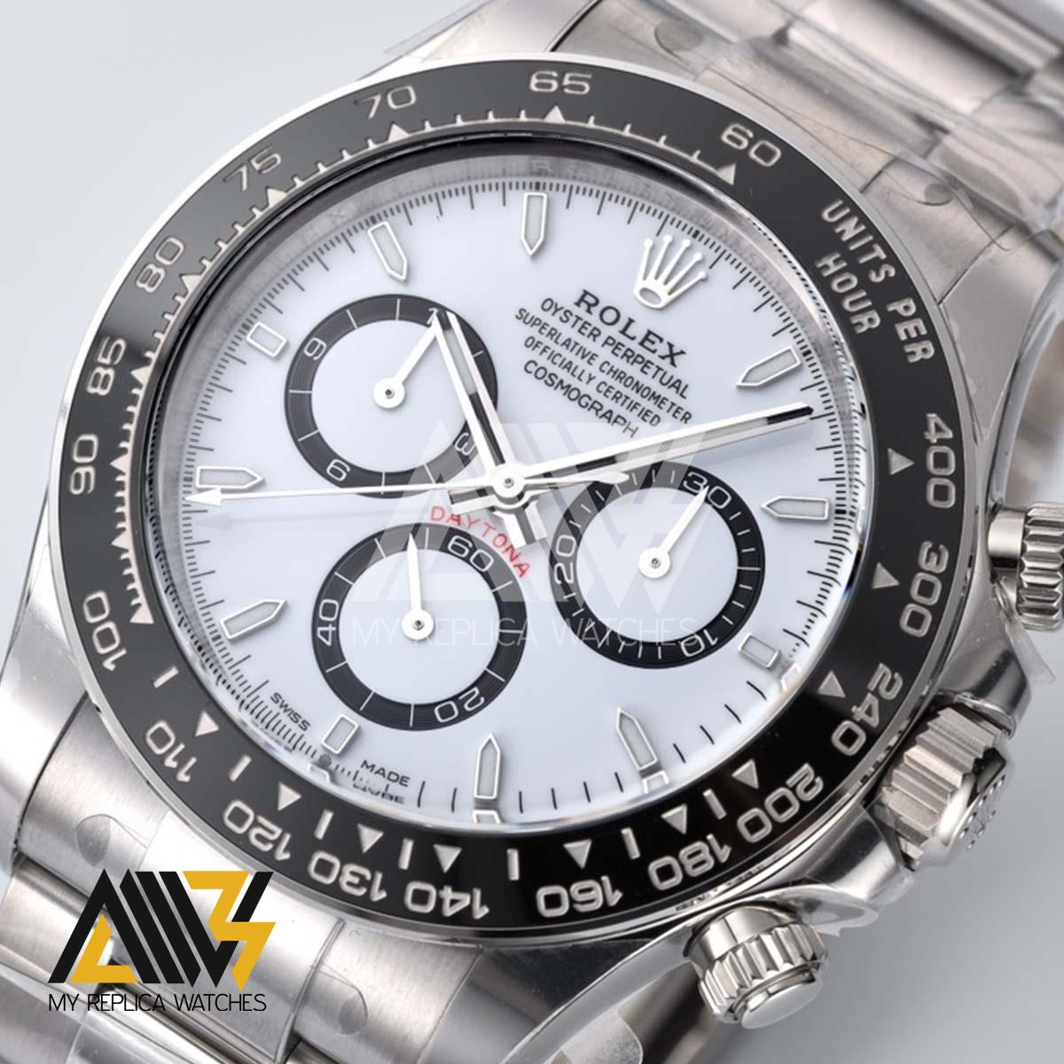 Daytona 2023 126500LN 904L Stainless Steel Case Clean Factory 1:1 Best Edition White Dial On Stainless Steel Bracelet SH.4131
