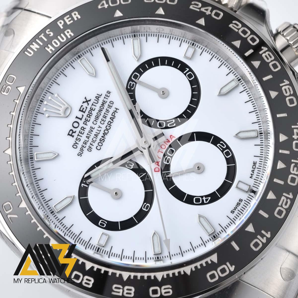 Daytona 2023 126500LN 904L Stainless Steel Case Clean Factory 1:1 Best Edition White Dial On Stainless Steel Bracelet SH.4131