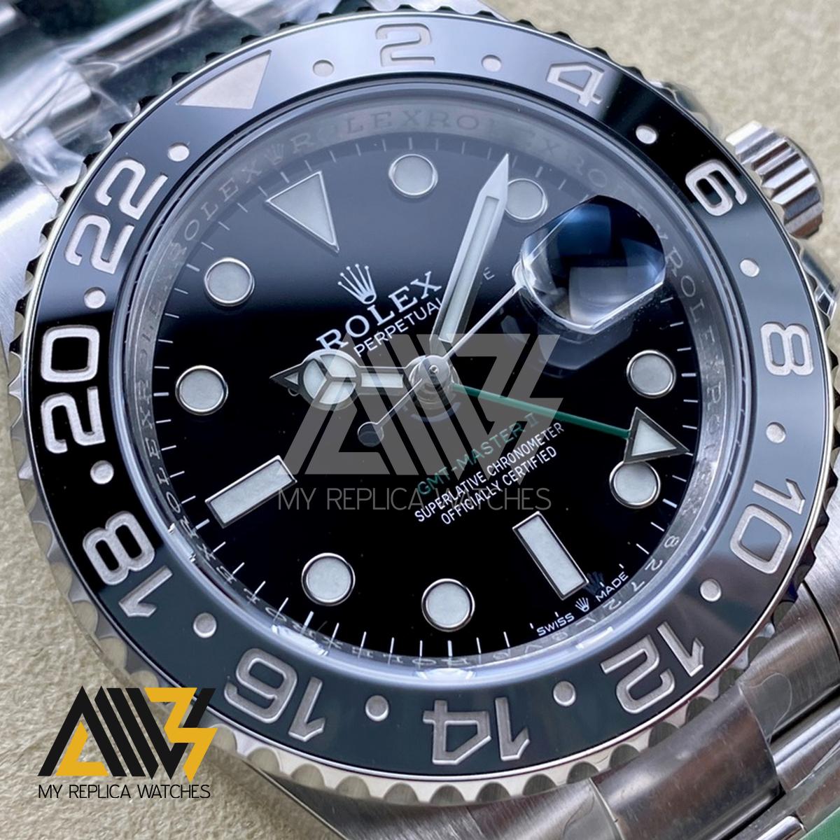 GMT Master II 126710 GRNR Black/Gray Ceramic Bezel ARF 1:1 Best Edition Black Dial on Oyster Bracelet VR3285