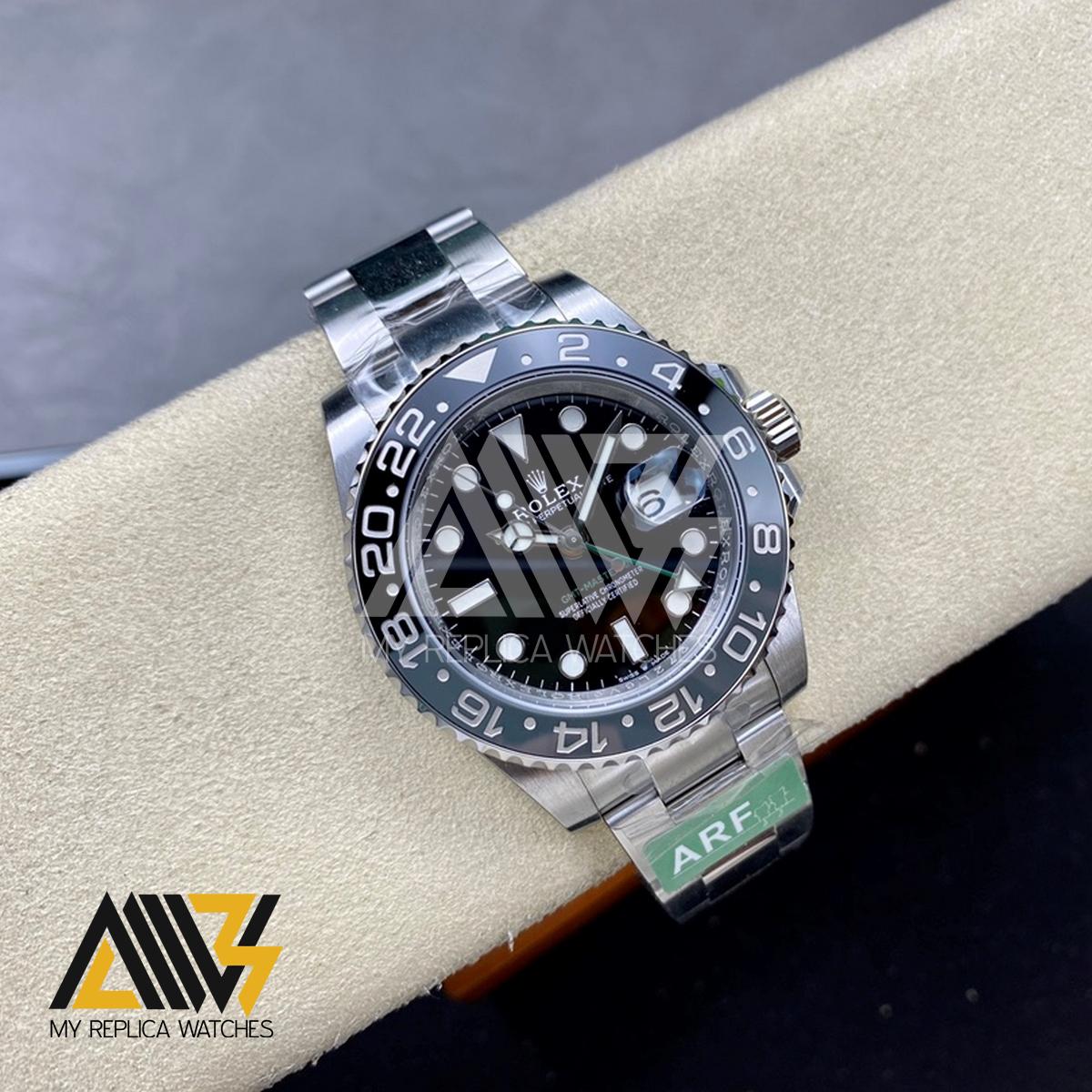 GMT Master II 126710 GRNR Black/Gray Ceramic Bezel ARF 1:1 Best Edition Black Dial on Oyster Bracelet VR3285