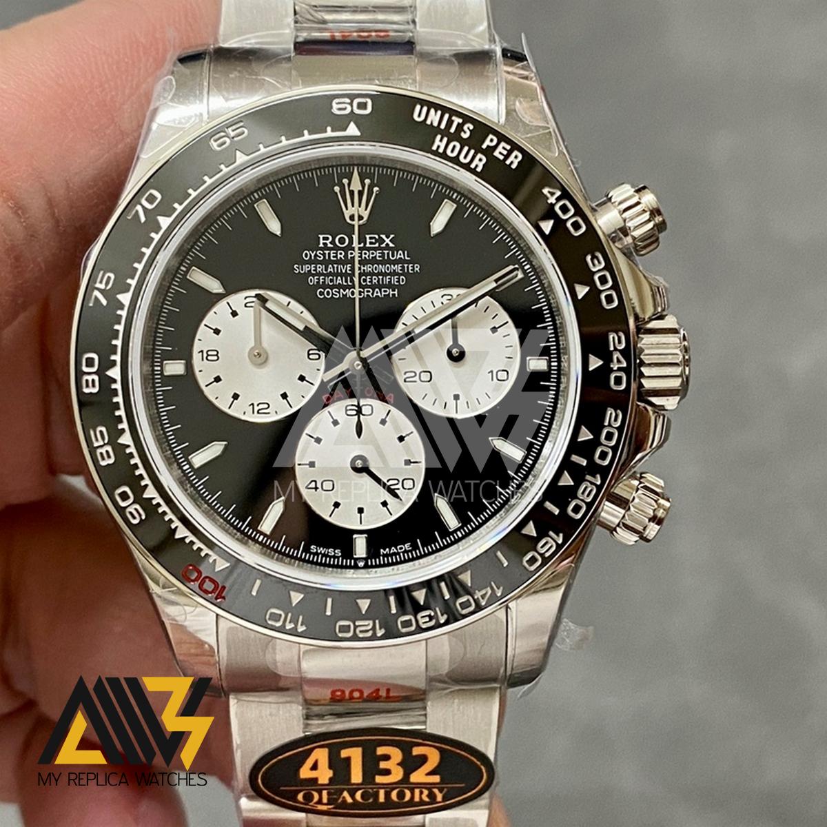 Daytona 2023 126529LN 'Le Mans' 904L Stainless Steel Case QF 1:1 Best Edition Black Dial On Stainless Steel Bracelet SA.4132