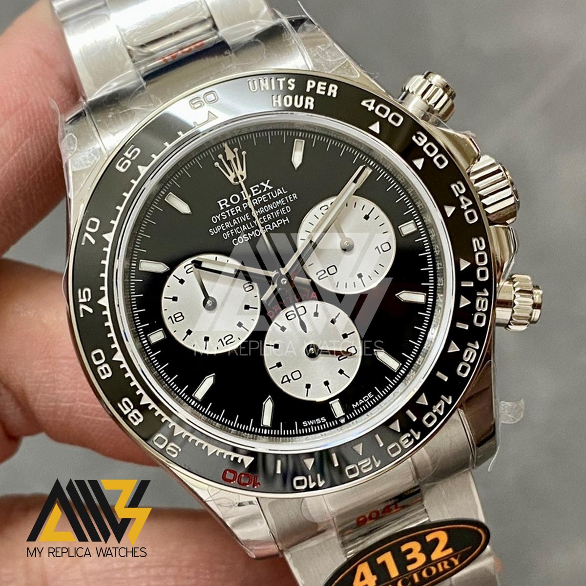 Daytona 2023 126529LN 'Le Mans' 904L Stainless Steel Case QF 1:1 Best Edition Black Dial On Stainless Steel Bracelet SA.4132