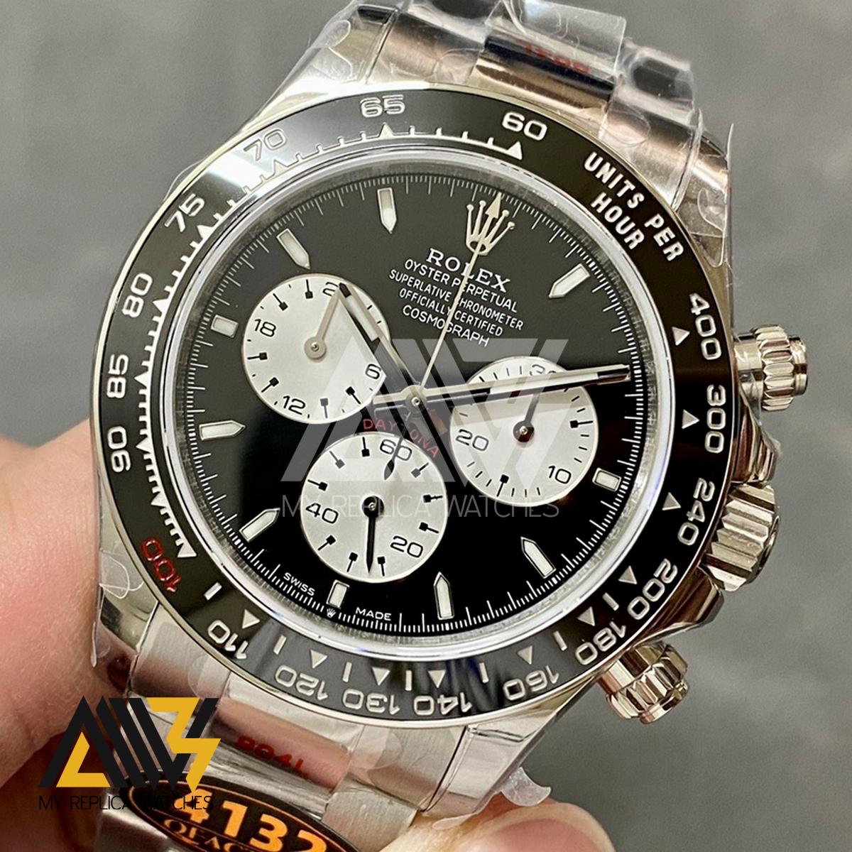 Daytona 2023 126529LN 'Le Mans' 904L Stainless Steel Case QF 1:1 Best Edition Black Dial On Stainless Steel Bracelet SA.4132