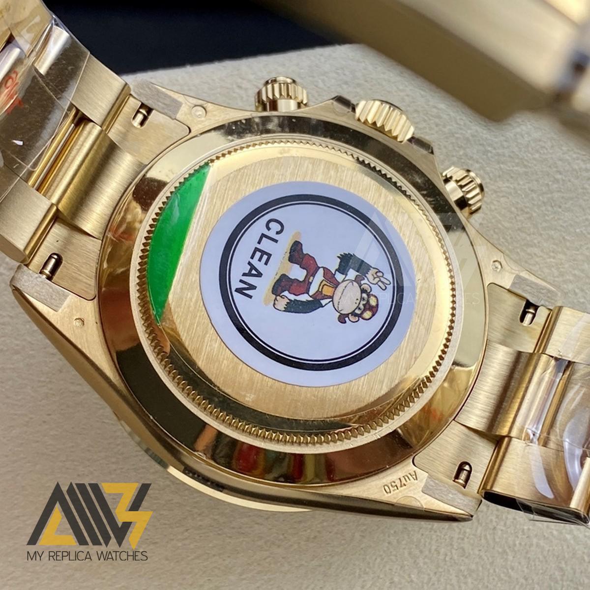 Daytona Cosmograph 116508 18K Yellow Gold Case Clean Factory 1:1 Best Edition Green Dial On 18K Yellow Gold Bracelet SA4130