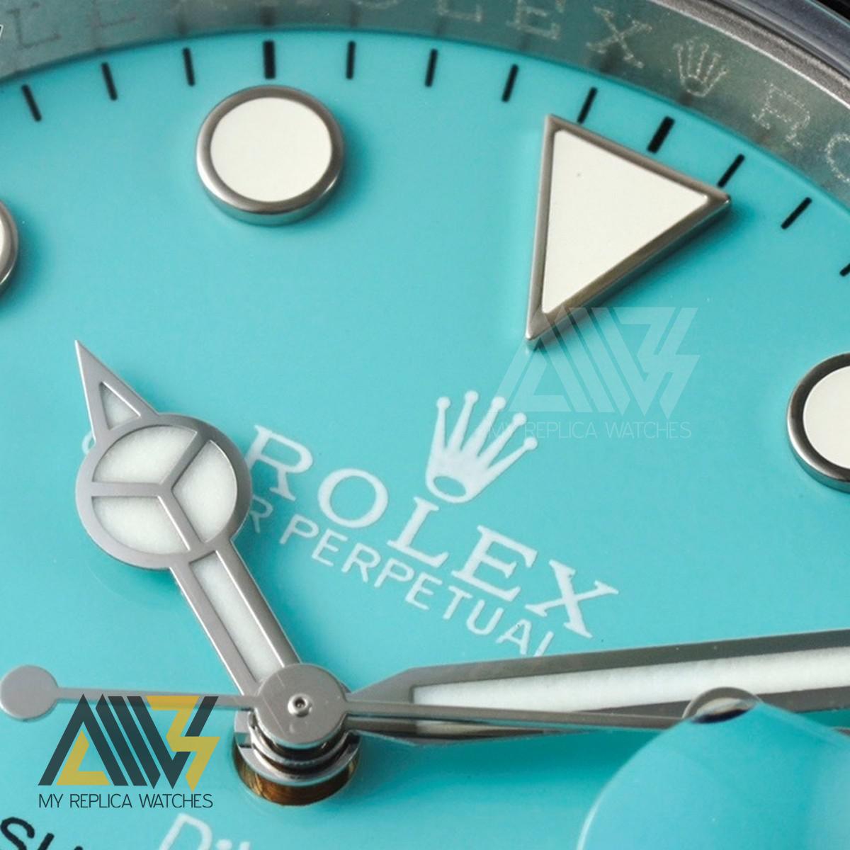 Submariner DIW Sandblasted Case VSF 1:1 Best Edition Tiffany BLue Dial on Sandblasted Stainless Steel Bracelet VS3135