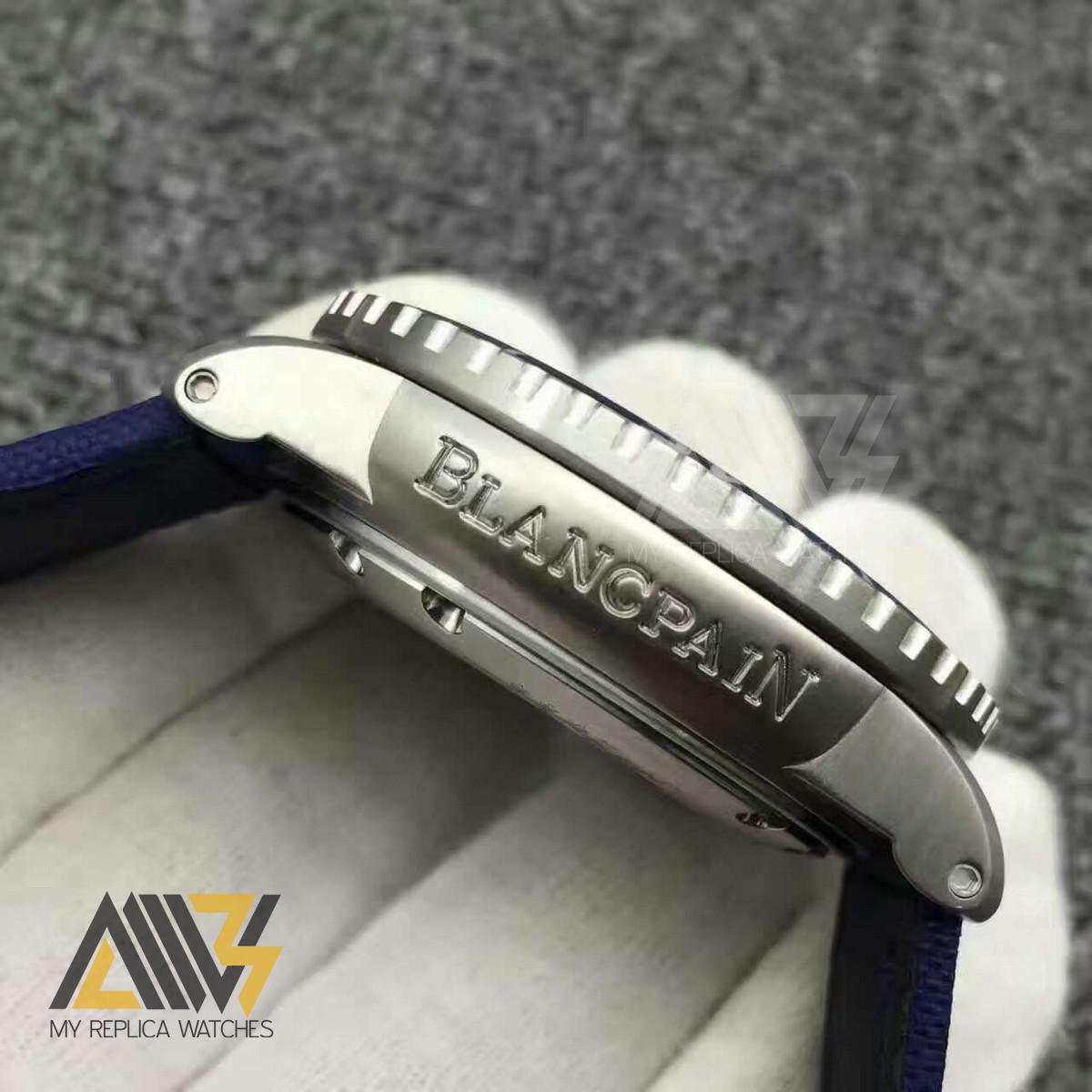 Fifty Fathoms 5015D-1140-71 Blue Dial  ZF 1:1 Best Edition Stainless Steel on Sail-canvas Strap A2836